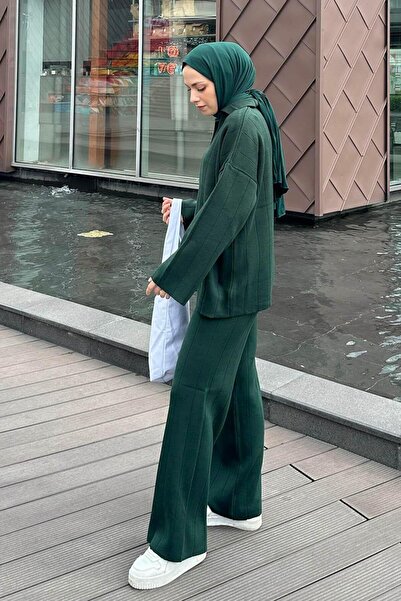 lamelif Λεπτομέρεια γιακά Διπλό Σετ Τσόκερ Σμαραγδένιο Πράσινο