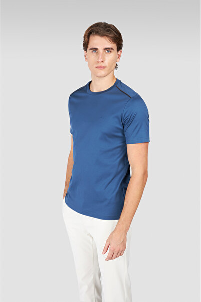 PAUL&SHARK MEN'S KNITTED COTTON T-SHIRT