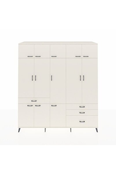 Dienni Kronos Dolap 8 Raflı 4 Çekmeceli 3 Askılı 220x59x243 Aytaşı-Aytaşı/Aytaşı
