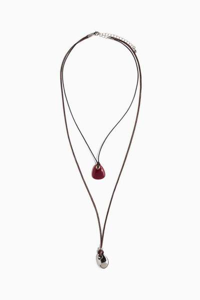 H&M Two-strand pendant necklace