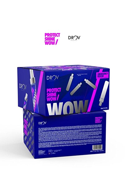 DROV KOZMETİK DROV WOW Protect Shine 32×8 مل – مجموعة أمبولات واقية ومُلمعة ل...
