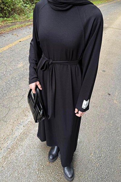 lamelif Φόρεμα με λεπτομέρεια στον κορδόνι σε μαύρο χρώμα