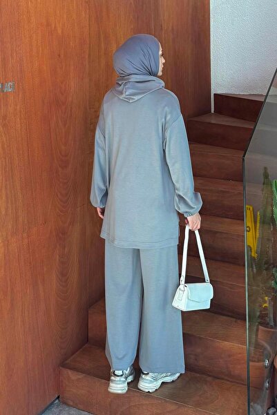 lamelif Rigging Detailed Double Set Gray