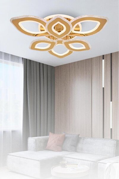 Eray Aydınlatma T008-6 Sarı Dimmer Kumandalı Led Avize