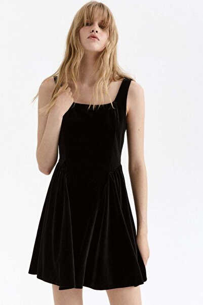 H&M Sleeveless velour dress