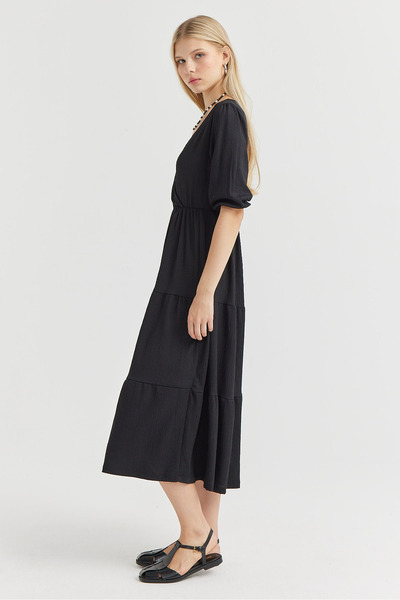 PAULMARK Women's V-Neck Textured Dress