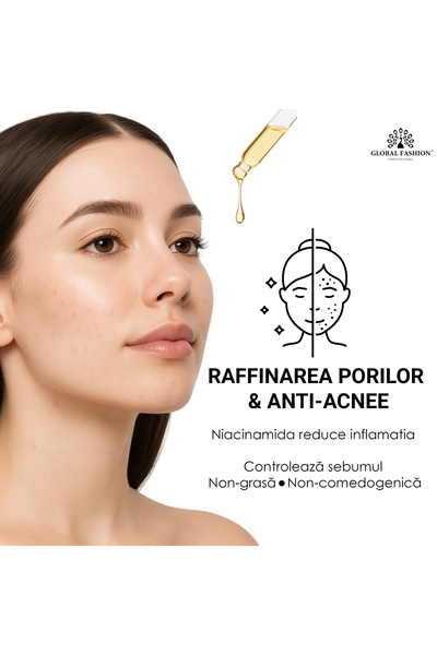 global fashion Serum with niacinamide and hyaluronic acid, Global Fashion, 24K Gold Serum, 50 ml