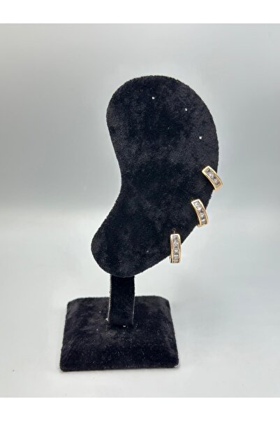 MyladyAccessoriess Baget Stone Set Earrings (Steel)