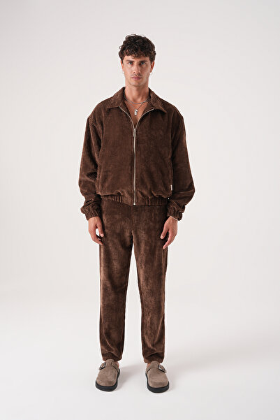2512 Clothing Relax Fit Buy Elastic Velvet Trousers