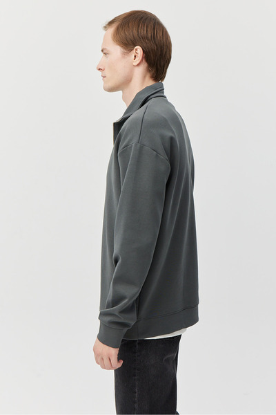 PAULMARK Ανδρικό μπλουζάκι με φερμουάρ