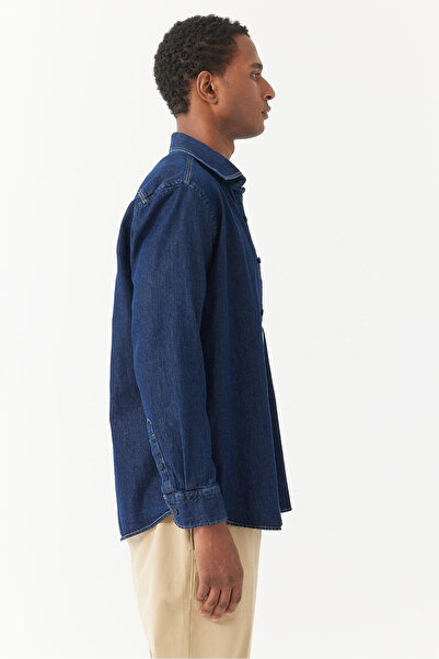 PAULMARK Ανδρικό κανονικό τζιν πουκάμισο