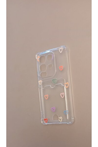 Newon Infinix Note 50 Pro Silicone Phone Case with Heart Printed Card Holder