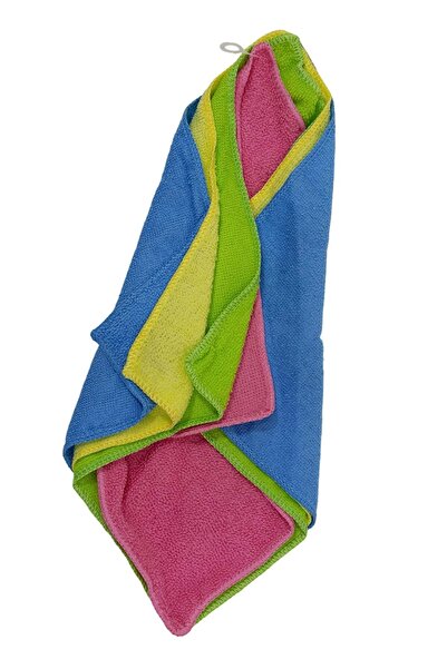 VEVİEN HOME Πανί καθαρισμού με μικροΐνες Overlock Super Absorbent 30x30 cm Οικολογική συσκευασία των 4