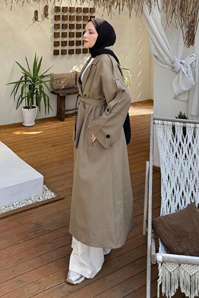 lamelif Πολυβισκόνη με ζώνη Trenç Karemel