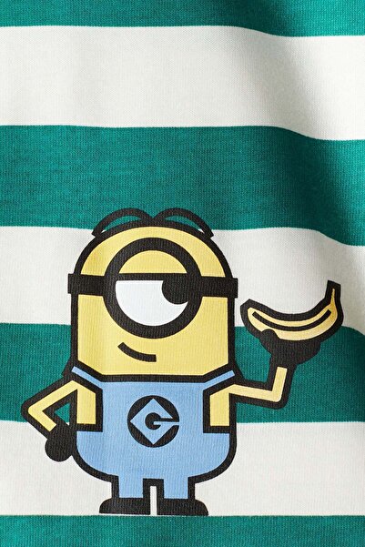 H&M تي شيرت قطني بأكمام طويلة