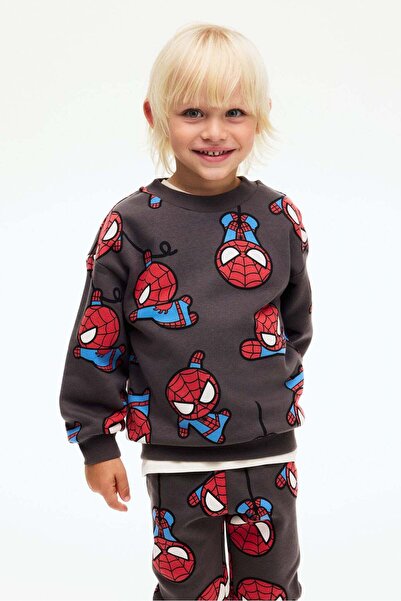 H&M 2-piece printed sweatshirt set