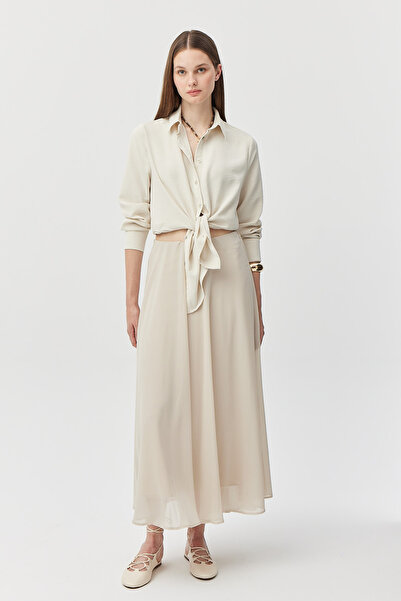 PAULMARK Fusta din șifon căptușită pentru femei