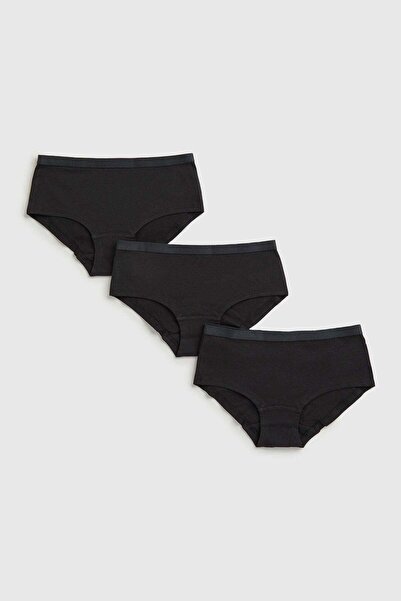 MOTHERCARE Black Hipster Briefs - 3 Pack