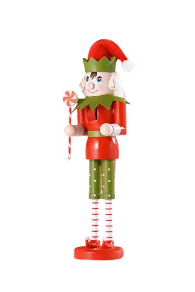 OEM Decorative Christmas Elf figurine, nutcracker type, made of wood, 38 cm h...