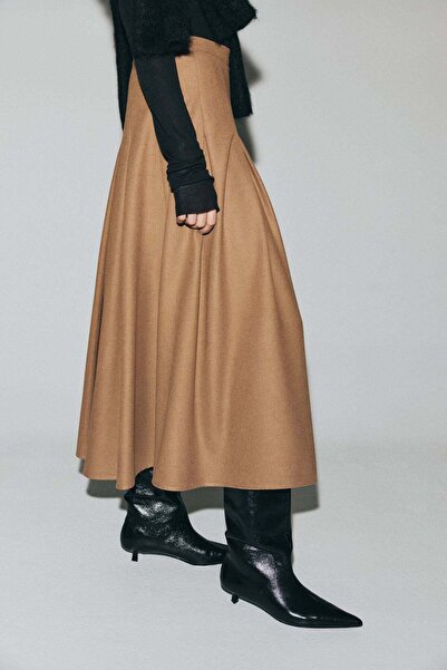 H&M Pleated midi skirt