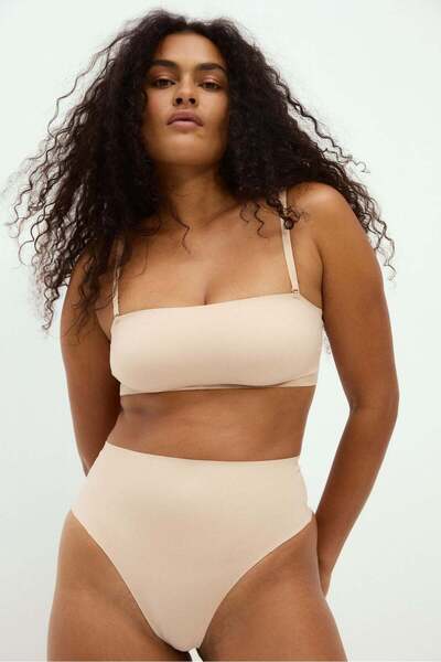 H&M Padded microfibre bandeau bra