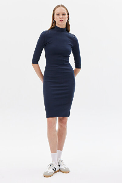 PAULMARK Γυναικείο φόρεμα με λεπτομέρεια στον ώμο