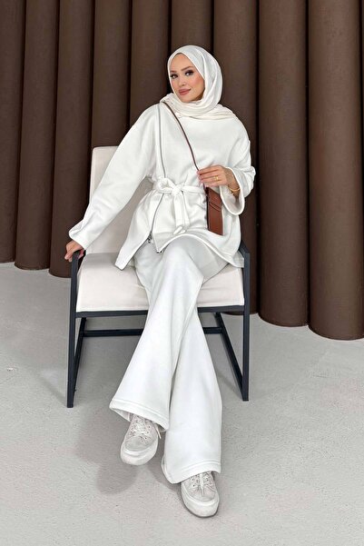 Melike Tatar Zipper Detailed Three Thread Suit 76-5503