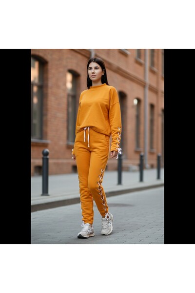 celevri Cool tracksuit with eyelets, made of 100% premium cotton, for women