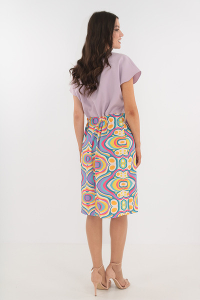 Vanessa Line RO Light lilac dress with elastic waist