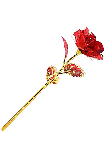 SDEPOT artificial rose, with multicolor LED installation, red