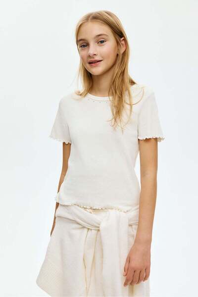 H&M Embellished cotton top