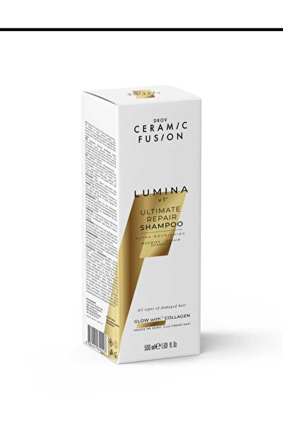 DROV KOZMETİK شامبو سيراميك فيوجن لومينا ألتيميت ريبير كولاجين 500 مل للعناية...