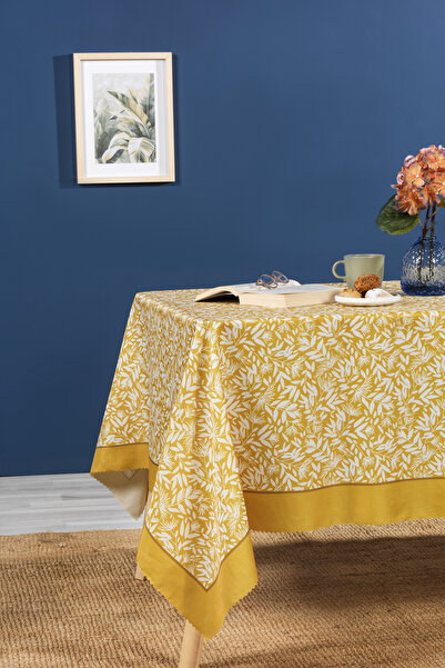 Elart Siena Masa Örtüsü Digital Baskılı (160x220 cm) Sarı