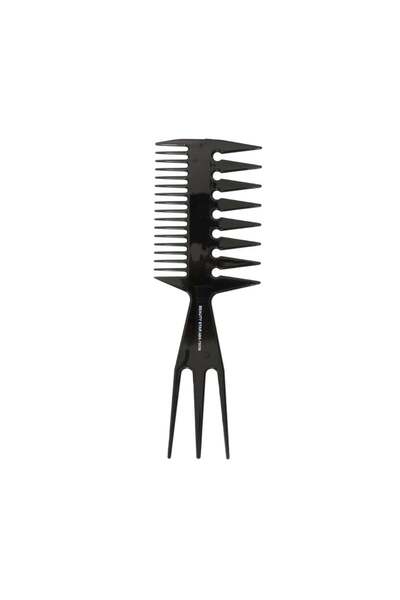 Beauty Star Black Hair Comb ABS-75039