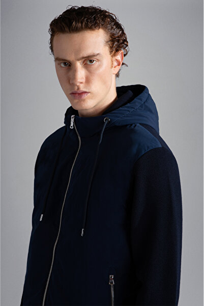 PAUL&SHARK MEN'S ZIPPED PULLOVER C.WWOOL