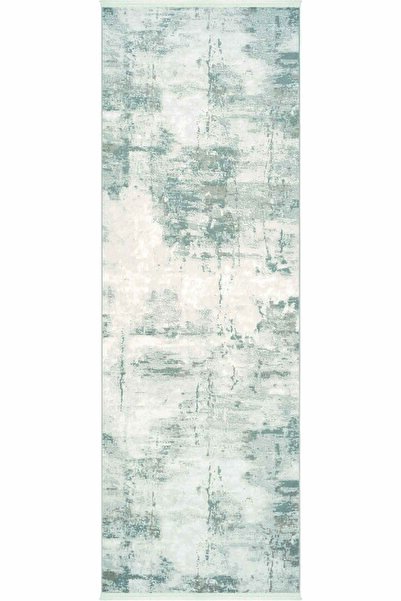 Cool Halı Lena Mink Gray Laser Cut Entrance Hallway Carpet Runner Acrylic Satin Look Modern Long Carpet