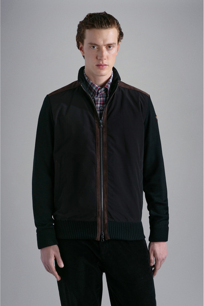 PAUL&SHARK MEN'S ZIPPED PULLOVER C.WWOOL