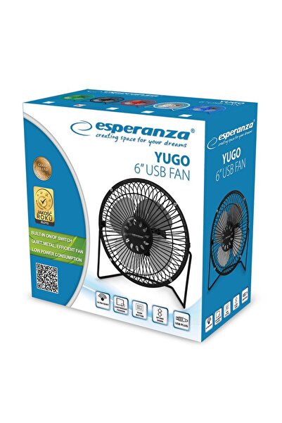 ESPERANZA USB Black Portable Fan