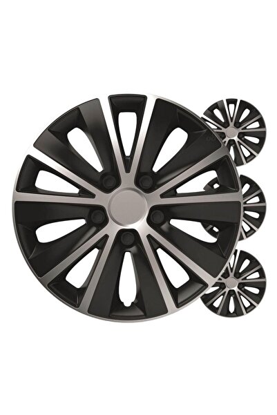 OEM Capace roți auto, set 4 piese, Rapide, negru argintiu, 14" inch, COLOR BOX