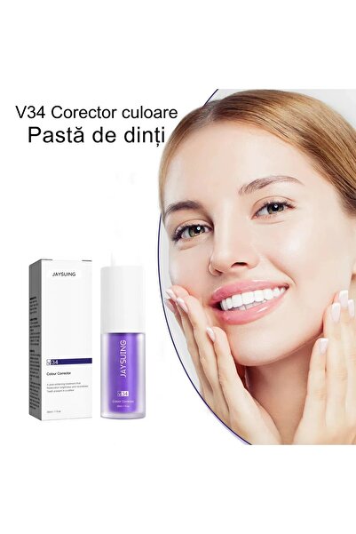 Zenorius Pastă de dinți V34 pentru albire instantă – corector de nuanță, efec...