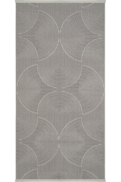 Cool Halı Lena Gri Antrasit Akrilik Mutfak Halısı Girift Desen Lazer Kesim Yu...