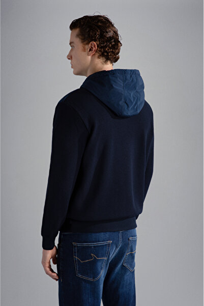 PAUL&SHARK MEN'S ZIPPED PULLOVER C.WWOOL