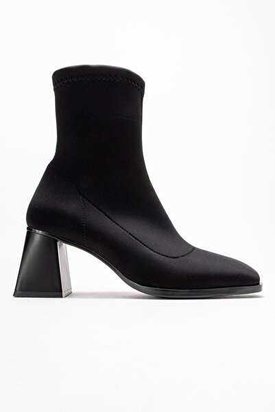 Ataköy Ayakkabı KADIN STREÇ BOT SIYAH STREC