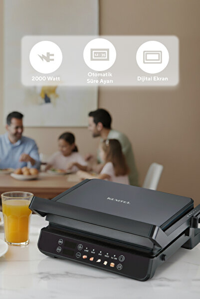 KUMTEL Dijital Tost ve Izgara Makinesi 2000 W TTM-10