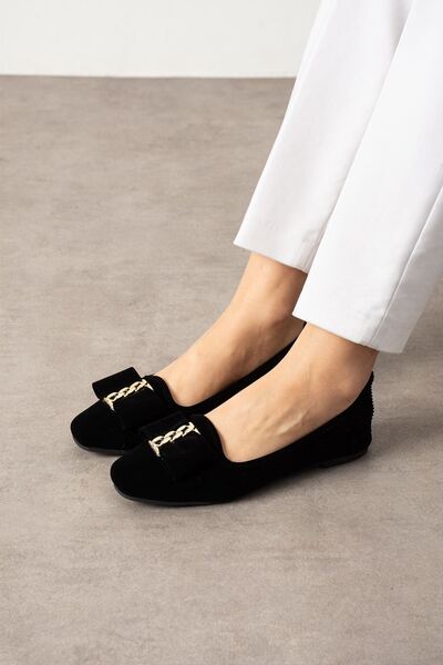 FUGA MODA Luvo Black Gold Buckled Velvet Textured Elegant Engagement Dowry Bag Guest House Bag