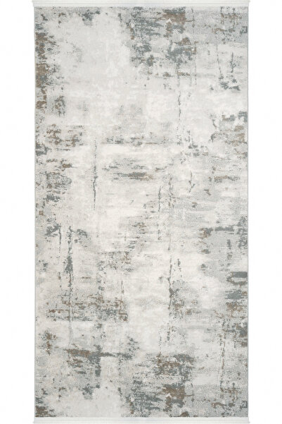 Cool Halı Lena Vizon Gri Akrilik Makine Halısı Saten Görünüm İnce Lazer Kesim...