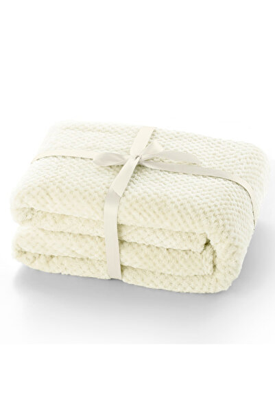 Deco King Modern style blanket with embossed jacquard pattern, Henry, 240 g/m2, 150x200 cm, cream