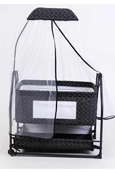 ÖYKÜ BEBEK DUNYASI Anne Yanı Sallanır Geniş Sepetli Cibinlikli Yatak Hediyeli...