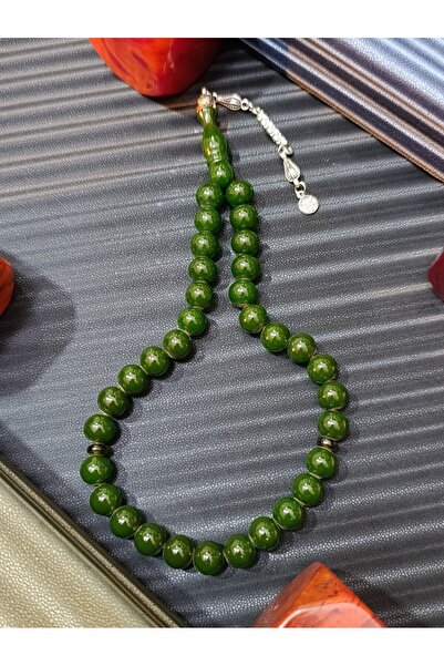 Anemore Collection TASBIH DE CUMARĂ DE PULBERĂ DE CULOARE VERDE