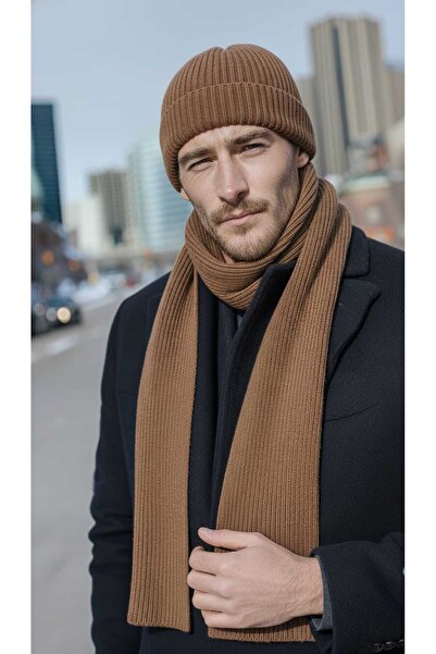 LAGRANZE Urban Wool Scarf Beanie Set Unisex